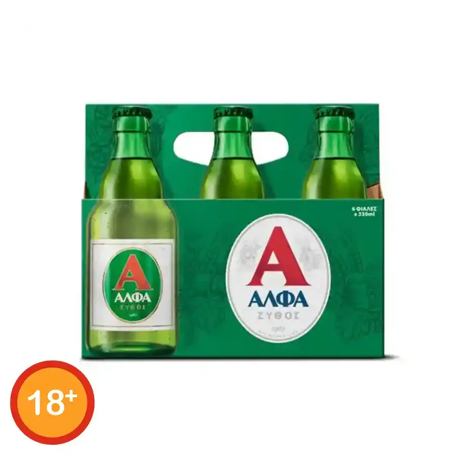 Άλφα Retro Μπίρα Φιάλη 330ml 6τεμ