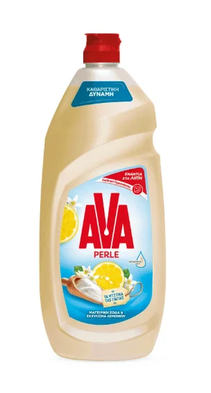 Αva Perle Υγρό Πιάτων Σόδα & Εκχύλισμα Λεμονιού 900ml