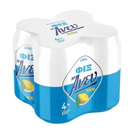 Fix Άνευ Μπίρα Κουτί Λεμόνι 330ml (3+1Δώρο)