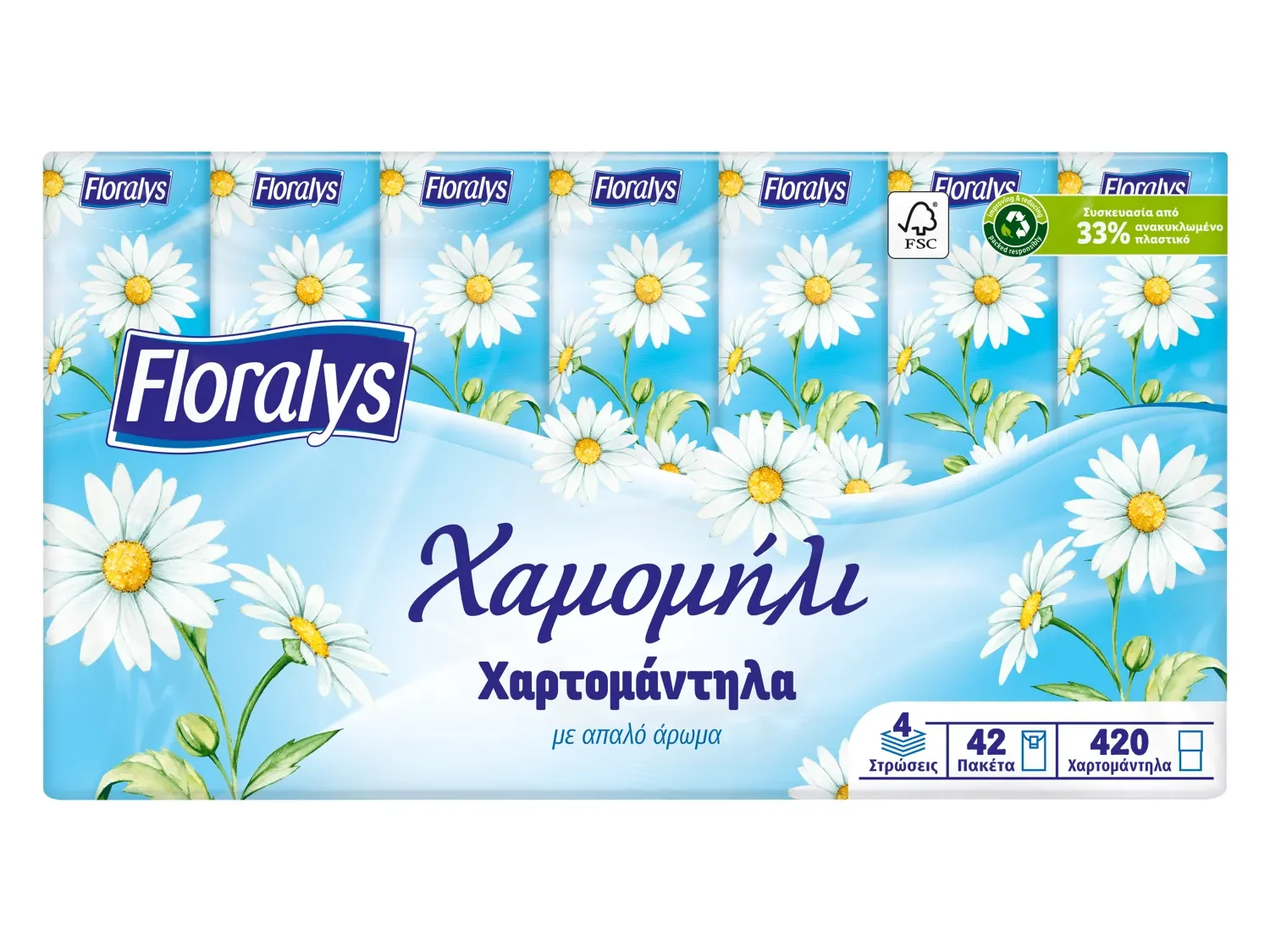 Χαρτομάντηλα 4φυλλα XXL