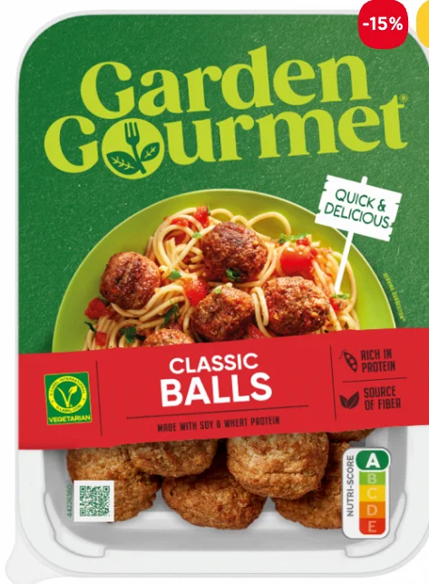 Garden Gourmet Κατεψυγμένα Φυτικά Κεφτεδάκια 300g