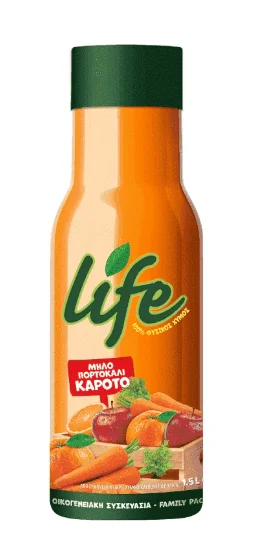LIFE Χυμός Μήλο Καρότο Πορτοκάλι 1,5lt