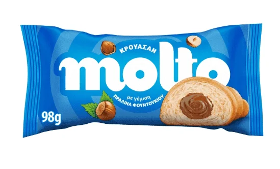 MOLTO Κρουασάν πραλίνα ή κεράσι 98γρ.