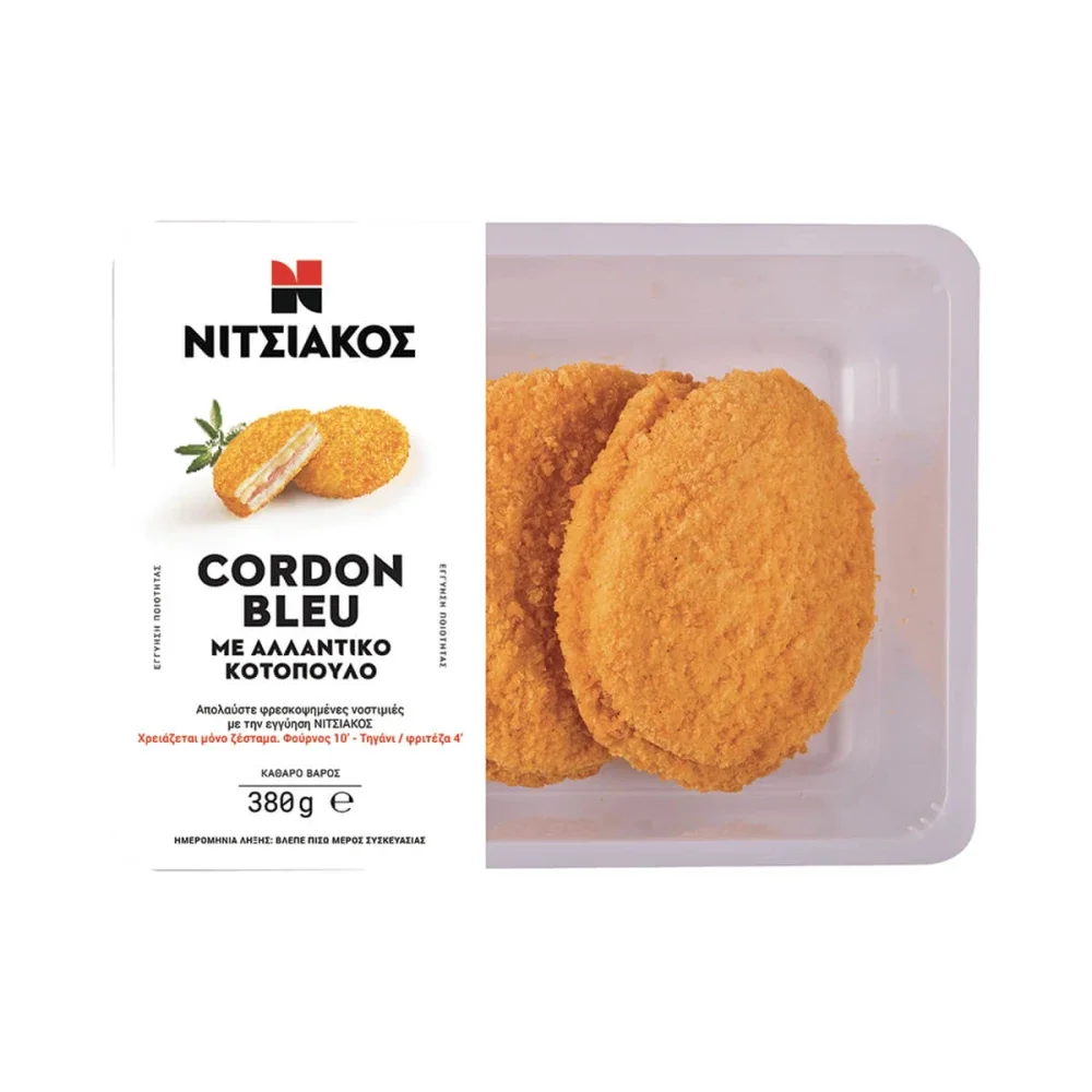ΝΙΤΣΙΑΚΟΣ Cordon Bleu Στήθος Κοτόπουλο 380g