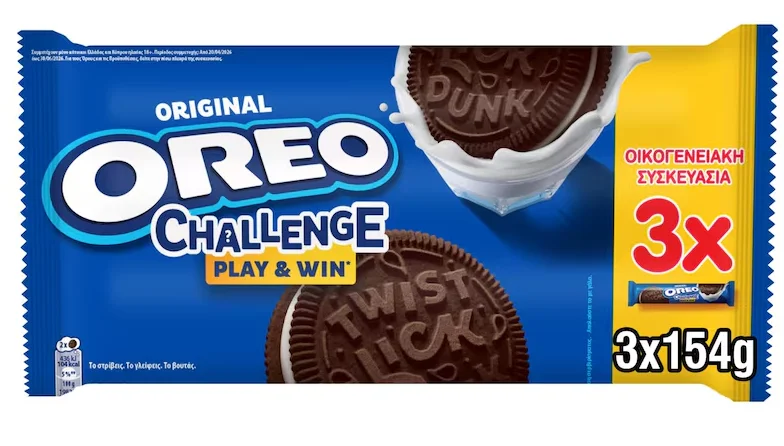 Oreo Μπισκότα Βανίλια 3x154gr