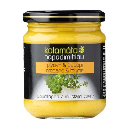 μουστάρδα ρίγανη & θυμάρι 200g