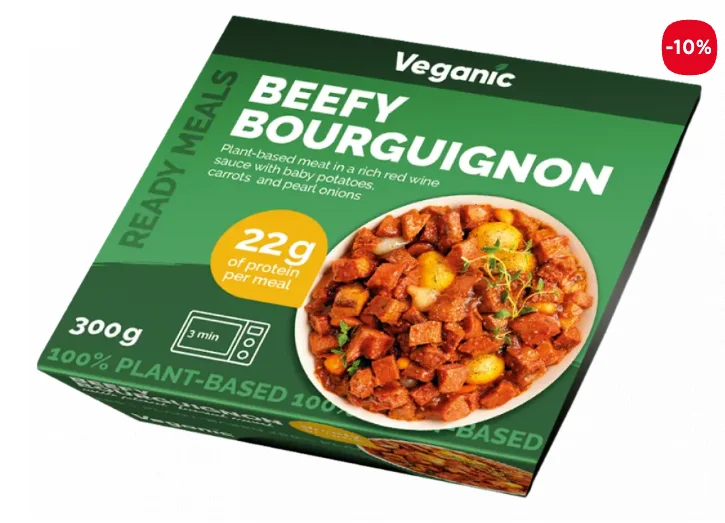 Φυτικό Έτοιμο Γεύμα "Beefy Bourguignon"