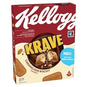 KELLOGGS Δημητριακά Krave Καραμελωμένο Μπισκότο 375g