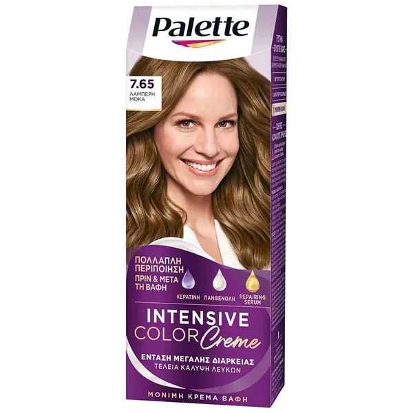 Schwarzkopf Palette Intensive Color Creme Light Βαφή Μαλλιών No7.65 Μόκα