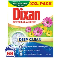 Dixan Απορρυπαντικό Πλυντηρίου Ρούχων σε Σκόνη Φρεσκάδα Άνοιξης 3,4kg 68μεζ