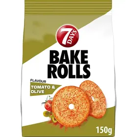 7DAYS Bake Rolls με γεύση Ντομάτα & Ελιά 150g