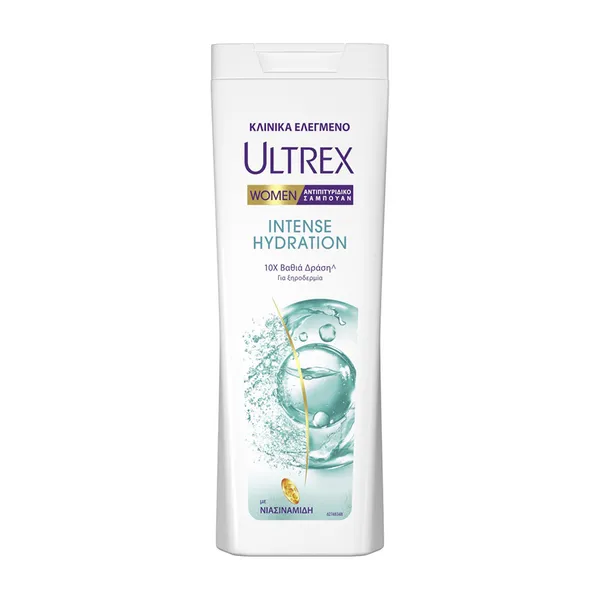 Ultrex Women Σαμπουάν Intense Hydration Για Ξηρά Μαλλιά 360ml