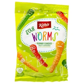 KITBIS Ζελεδάκια Sour Worms Γεύση Φρούτων 100g