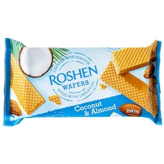 ROSHEN Γκοφρέτα Καρύδα Αμύγδαλο 216g
