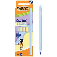 Bic Cristal Pastel Box5 Ast Eu 5 τεμ