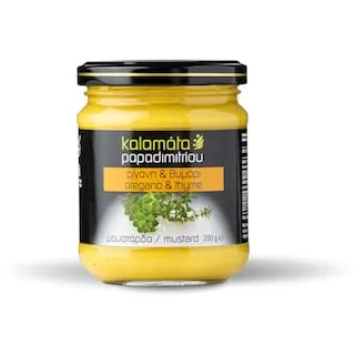 ΠΑΠΑΔΗΜΗΤΡΙΟΥ Μουστάρδα Ρίγανη & Θυμάρι 200gr