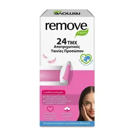 Remove Care Αποτριχωτικές Ταινίες Προσώπου Για Ευαίσθητες Επιδερμίδες 24τεμ.