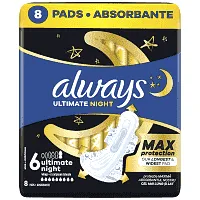 ALWAYS Ultimate Night Σερβιέτες No6 8τεμ