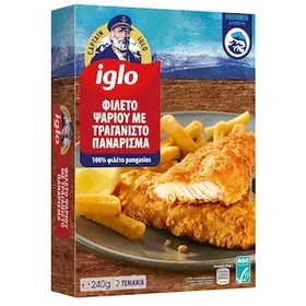 IGLO Παγκάσιους Φιλέτο με Τραγανιστό Πανάρισμα 240g