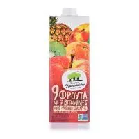 Οικογένεια Χριστοδούλου Χυμός 9 Φρούτων & 7 Βιταμίνες Μακράς Διάρκειας 1lt.