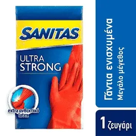 Sanitas Γάντια Ενισχυμένα Large