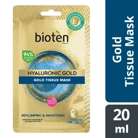BIOTEN μάσκα προσώπου υφασμάτινη • hyaluronic 20ml / gold 25ml