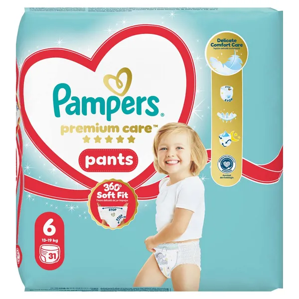 Βρεφικές πάνες βρακάκι premium pants Νο6-31 τεμ.