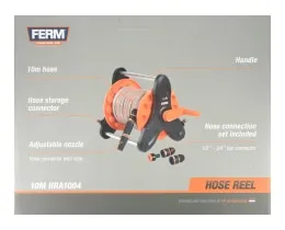 FERM Καρούλι Λάστιχου Κήπου 10m 1 Τεμάχιο