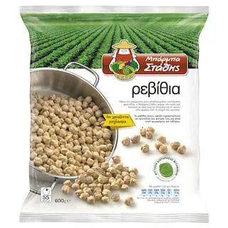 Μπάρμπα Στάθης Ρεβίθια Κατεψυγμένα 600gr