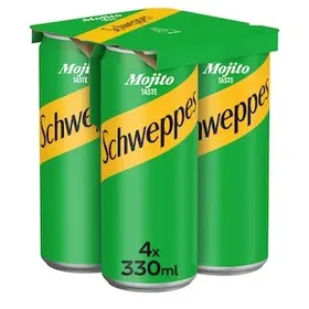 Αναψυκτικό με γεύση Mojito κουτί Schweppes 4x330 ml
