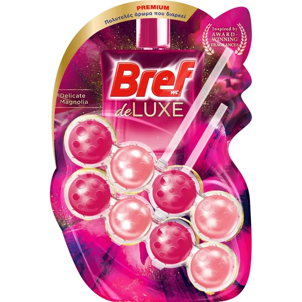 Μπλοκ Τουαλέτας De Luxe Pink Magnolia Bref Wc Block 2x50g