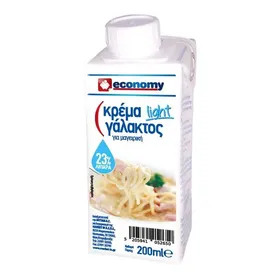 ECONOMY Κρέμα Γάλακτος Light 23% 200ml