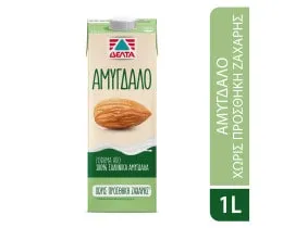 ΔΕΛΤΑ φυτικό ρόφημα αμυγδάλου χωρίς ζάχαρη