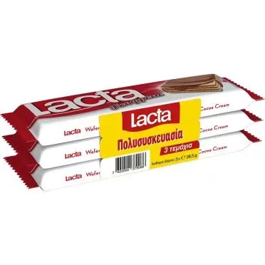 Lacta Wafer Σοκολάτα Γάλακτος 3X28.5G