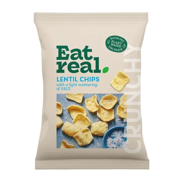 EAT REAL Τσιπς Φακής με Αλάτι 95 GR
