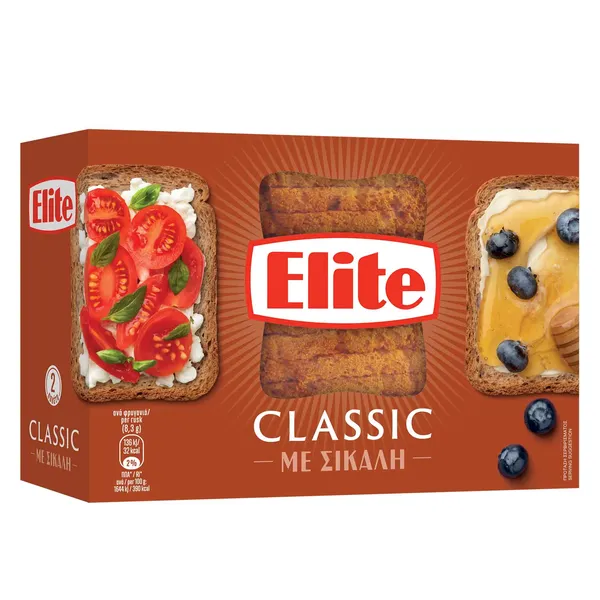Elite Classic Φρυγανιές Σίκαλης 180γρ.