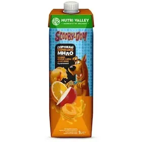 Φρουτοποτό μήλο πορτοκάλι βερίκοκο, Nutri Valley Scooby Doo (1lt)