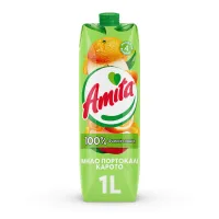 Φυσικός Χυμός Μήλο-Πορτοκάλι-Καρότο Amita 1 lt