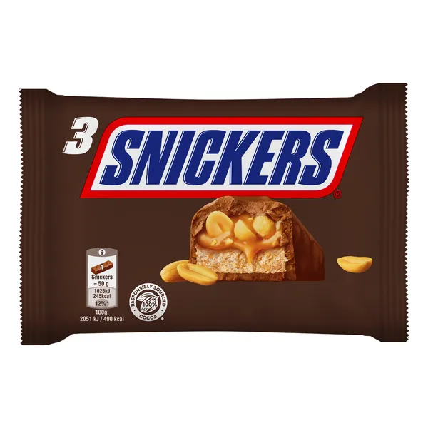 Σοκολάτα SNICKERS ή TWIX 3x50gr