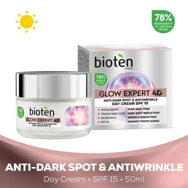 BIOTEN glow expert 4d αντιρυτιδική κρέμα ημέρας 50ml
