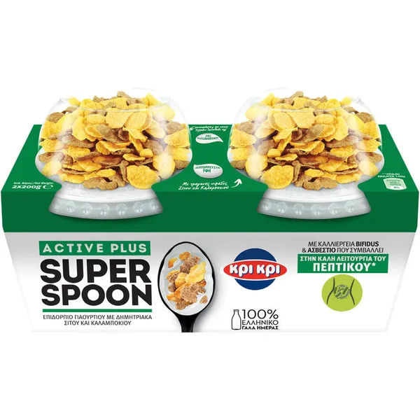Επιδόρπιο γιαουρτιού Super Spoon KPI KPI active plus 2x200gr