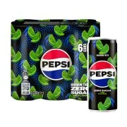 PEPSI Zero Cola με Λάιμ Χωρίς ζάχαρη 6x330ml