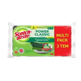 Scotch Brite Σφουγγαράκι Κουζίνας Αντιβακτηριδιακό Δυνατό 3τεμ