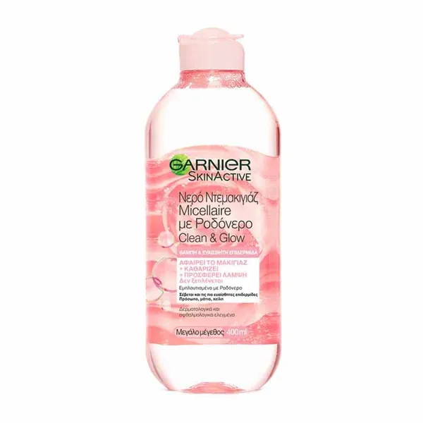 L'oreal Garnier Skin Active Micellaire Νερό Καθαρισμού Με Ροδόνερο Για Θαμπές & Ευαίσθητες Επιδερμίδες 400ml.