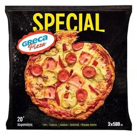 Greca Pizza Πίτσα Special Χειροποίητη 24cm. 3x500γρ.