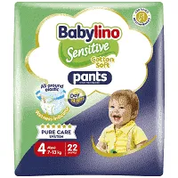 Babylino Πάνες Sensitive Cotton Soft Pants Maxi No4 7-13kg 22τεμ