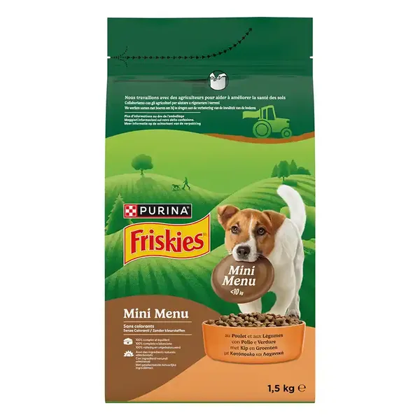 Purina Friskies Ξηρά Σκυλοτροφή Μίνι Menu Κοτόπουλο 1,5kg.