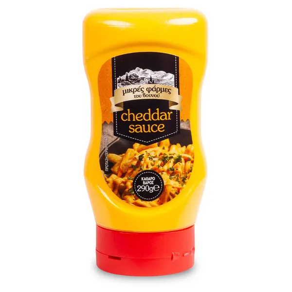 cheddar sauce top down 290γρ.
