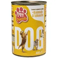 My Friends Κονσέρβα Σκύλου Με Κοτόπουλο & Γαλοπούλα 400gr