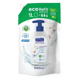 Septona Dermasoft Υγρό Σαπούνι Βαμβάκι & Πρωτεΐνη Γάλακτος 1lt.
